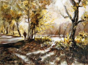 Wandelen langs Rudyard meer door Mary Smith