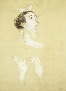 Borstvoeding gevende baby, ca. 1900 door Mary Cassatt