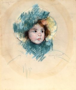 Hoofd van Margot door Mary Stevenson Cassatt