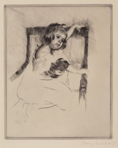 Knielend in een leunstoel (Margot), c.1903