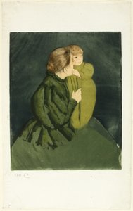 Boerin met Kind, c.1895 door Mary Stevenson Cassatt