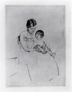 De Kous door Mary Stevenson Cassatt