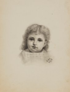 Naamloos Hoofd van een Kind door Mary Vaux Walcott
