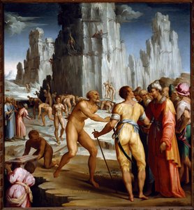 Diamantmijnwerk door Maso da San Friano