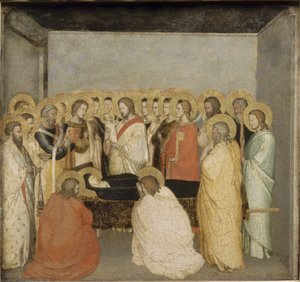 De dood van de Maagd door Maso di Banco