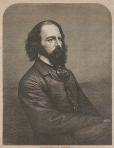 Portret van Alfred, Lord Tennyson 1809-1892, 1864
