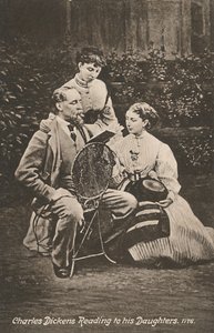 Charles Dickens leest voor aan zijn dochters