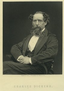 Charles Dickens, portret naar foto door Herbert Watkins