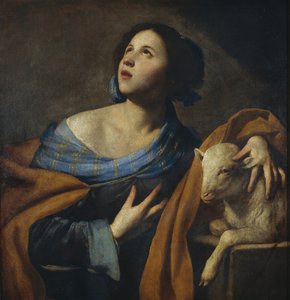Sint Agnes door Massimo Stanzione