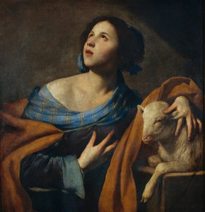 Sint Agnes door Massimo Stanzione