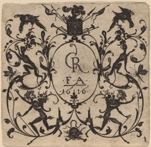 Ornament met grotesk door Master CR