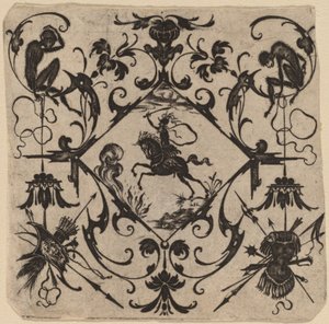 Ornament met grotesk door Master CR