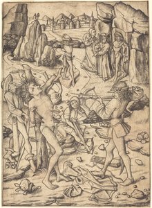 Martelaarschap van Sint Sebastiaan door Master E.S.