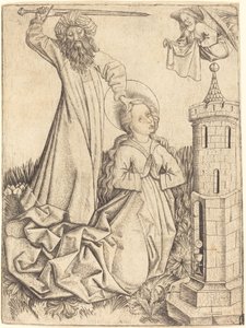 Het Martelaarschap van Sint Barbara door Master E.S.