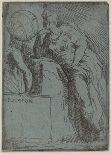 Endymion door Master F.P. after Parmigianino
