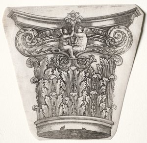 Basis en Kapiteel met Putti