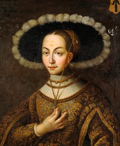 Portret van Margareta Eriksdotter Vasa 1497-1536, zus van koning Gustaaf I van Zweden