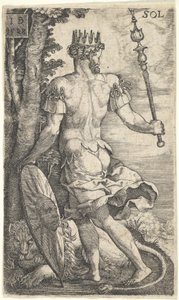 Zon uit De Goden die Heersen over de Planeten, 1528 door Master I.B.