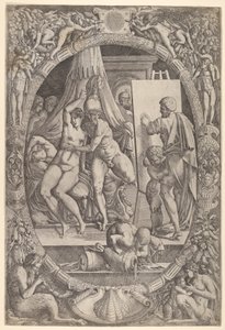 Apelles Schildert Alexander en Campaspe door Master IQV