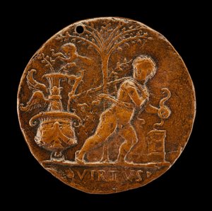 Allegorische scène [voorzijde], 16e eeuw