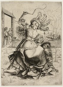 Aristoteles en Phyllis door Master MZ
