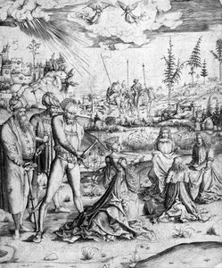 Het martelaarschap van St. Catherine, ca. 1500-03 door Master MZ