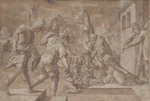 Aanbidding van de Herders door Master Of The Liechtenstein Adoration