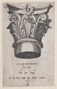 Speculum Romanae Magnificentiae: Korinthisch kapiteel, 1535