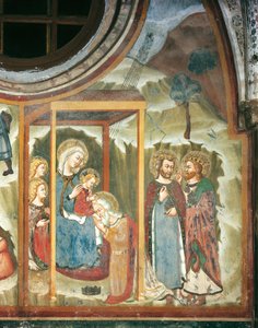 De Aanbidding van de Wijzen (fresco) door Master Trecentesco of Sacro Speco School