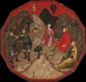 Een Wedstrijd tussen de Herders Alcesto en Acaten, ca. 1410