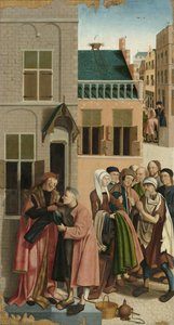 De zeven werken van barmhartigheid: Het kleden van de naakten, 1504 door Master of Alkmaar