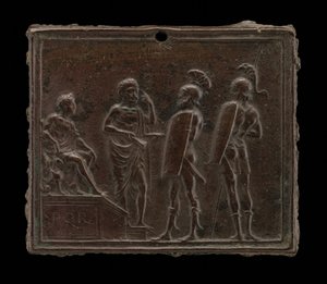 De verbanning van Coriolanus door Master of Coriolanus