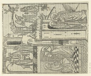 De historie van Anna en Joachim door Master of Delft (attributed to)