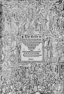 Titelpagina van de Grote Bijbel, 1540, 1903