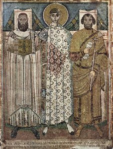 Sint Demetrius van Thessaloniki met de schenkers, 6e-7e eeuw