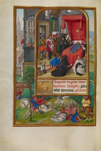 Sterfbedscène door Master of James IV of Scotland