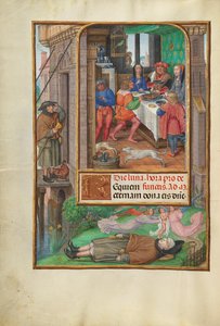 Het feest van de duik door Master of James IV of Scotland