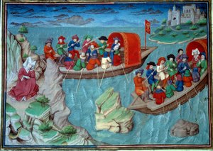 Frederik II van het Heilige Roomse Rijk verlaat Sicilië