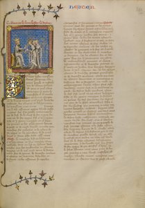 Esther voor koning Ahasveros door Master of Jean de Mandeville