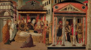 De begrafenis van Lucretia, eind 15e-begin 16e eeuw door Master of Marradi