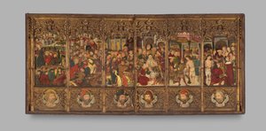 Altaarstuk retablo met Scènes uit de Passie, tweede helft 15e eeuw