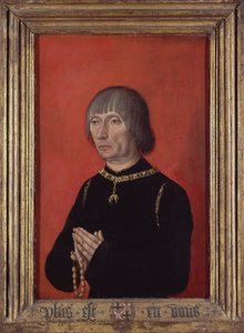 Portret van Louis de Bruges, heer van Gruuthuse (1422-1492) door de meester van de portretten van prinsen (actief rond 1450) rond 1490 Groeningemuseum, Brugge