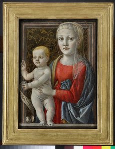 Madonna en Kind door Master of Pratovecchio