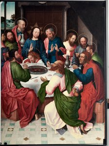 Het Laatste Avondmaal door Master of Saint John Evangelist