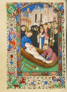 Begraven op een kerkhof door Master of Sir John Fastolf