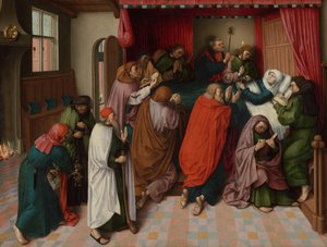 Het sterfbed van Maria door Master of the Amsterdam Death of