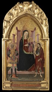 Maagd en Kind op de Troon met de Heilige Michaël en de Heilige Johannes de Doper