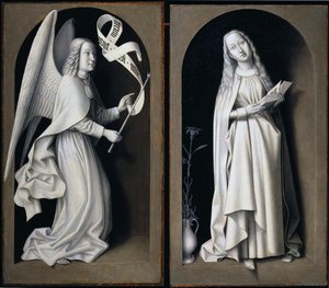 De Annunciatie door Master of the Baroncelli Portraits