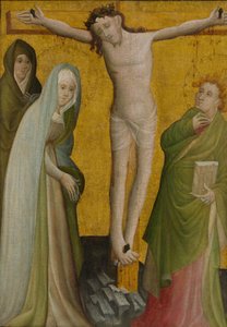 De kruisiging, ca. 1400 door Master of the Berswordt Altar