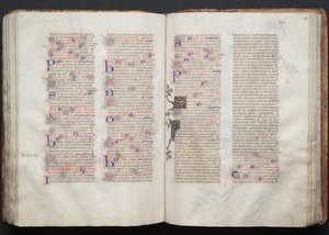 The Gotha Missal: Fol. 107r, Tekst, ca. 1375